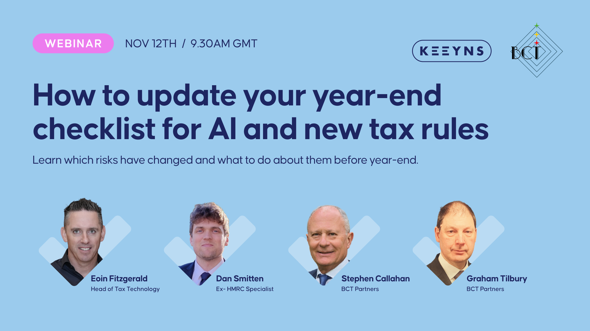How to update your year-end checklist for AI and new tax rules - Webinar Keeyns x BCT Partners