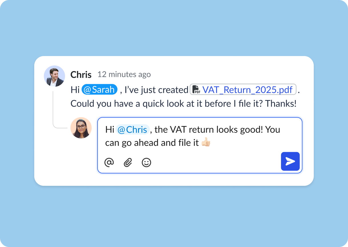 Chatting and replying in Keeyns